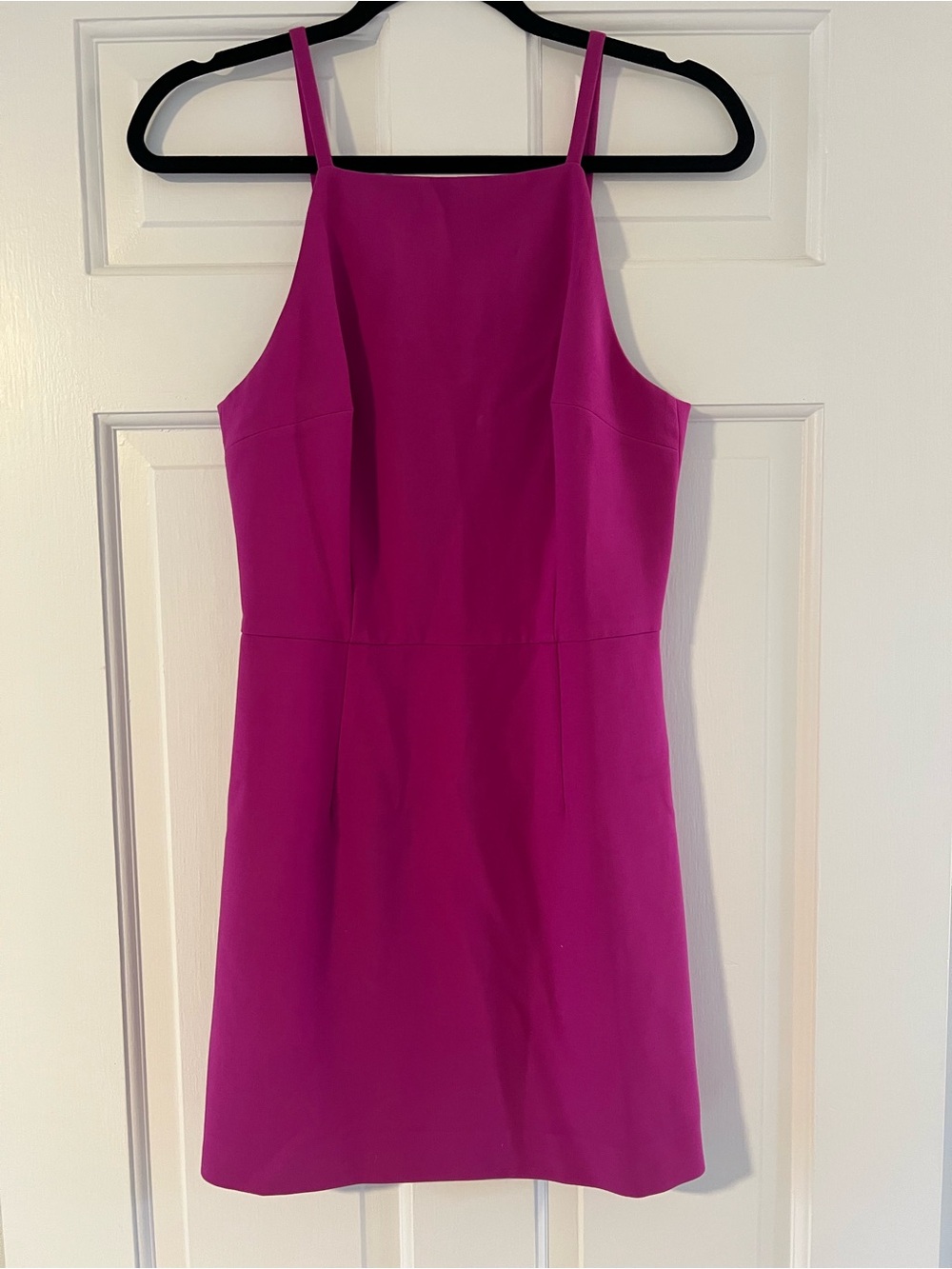 French Connection Magenta Mini Dress with Spaghetti Straps
